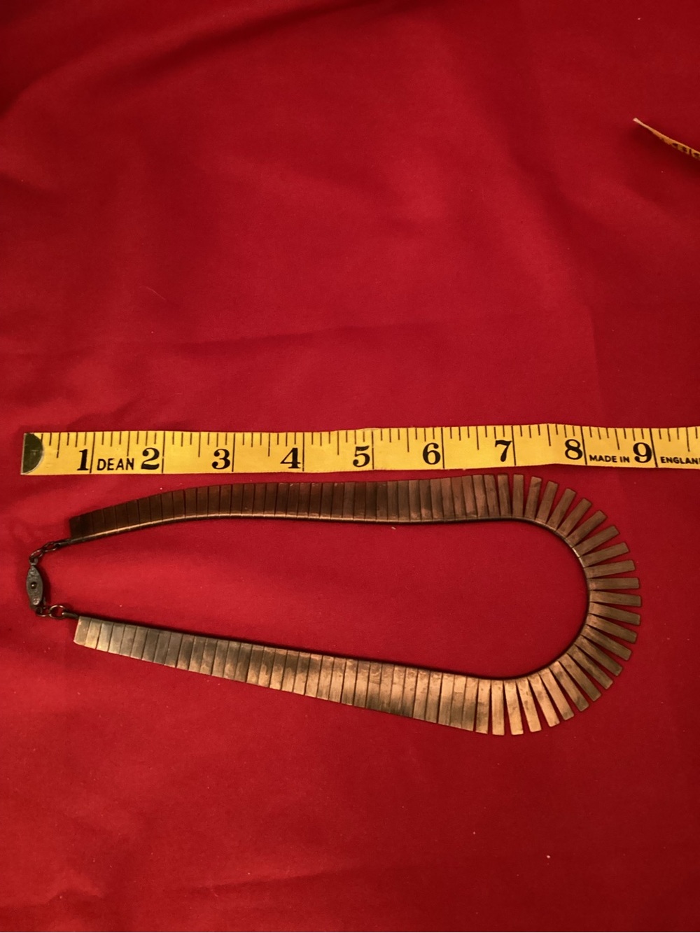 Copper-Tone Ribbed Collar Necklace - Picture 4 of 5